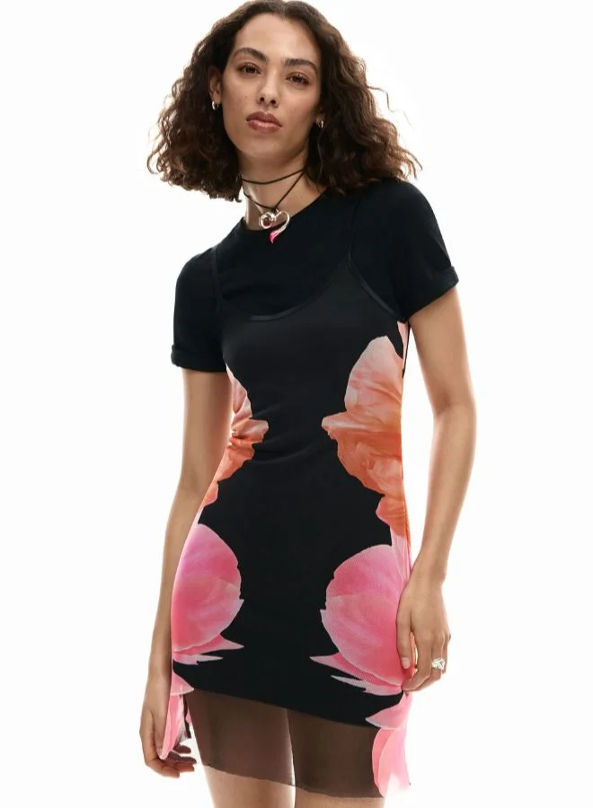 ديسيجوال فستان بنقشة زهرية